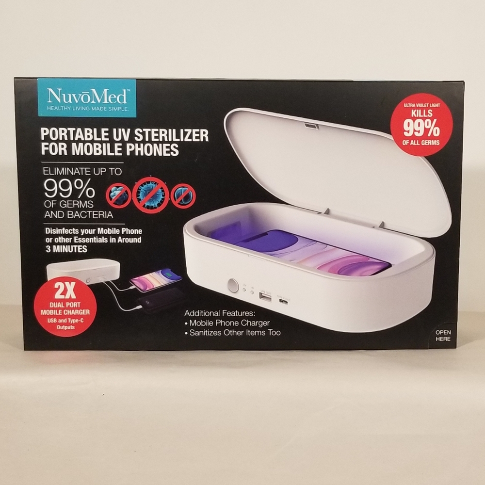 Nuvomed Portable UV Light Sterilizer for Mobile Phones and more Sanitizer